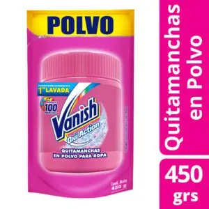 VANISH QUITAMANCHAS POLVO 450GRS. DP. ROPA COLOR (12.UNIDADES)