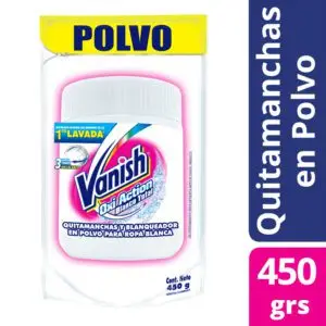 VANISH QUITAMANCHAS POLVO 450GRS. DP. ROPA BLANCA (12.UNIDADES)