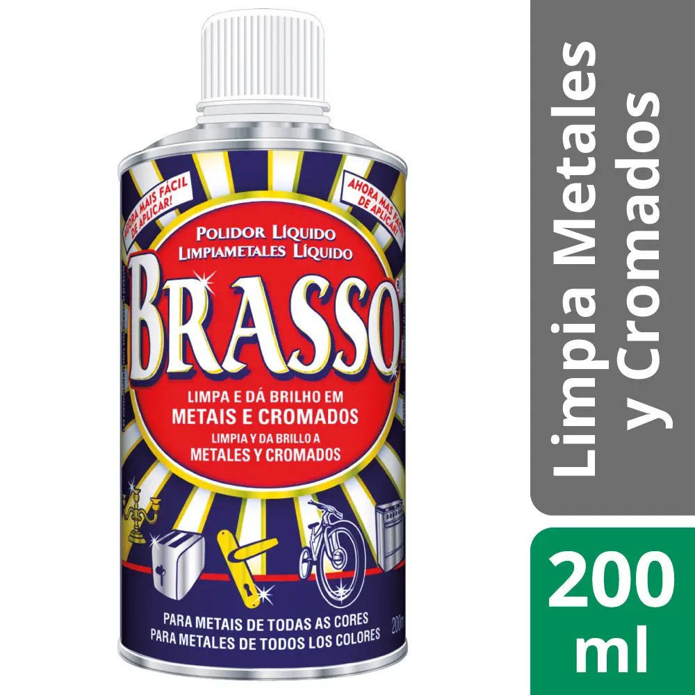 BRASSO LIMPIA METALES 200ML (12.UNIDADES)