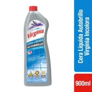 VIRGINIA CERA AUTOBRILLO INCOLORA 900 ML (12.UNIDADES)