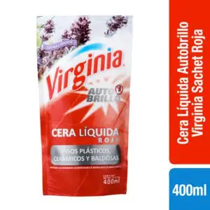 VIRGINIA CERA AUTOBRILLO ROJA DOYPACK 400 ML (10.UNIDADES)