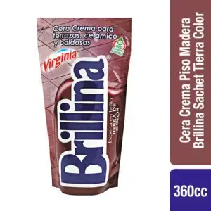 BRILLINA CERA TIERRA COLOR 360 CC (12.UNIDADES)