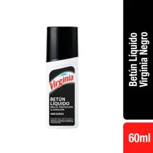 VIRGINIA BETUN LIQUIDO NEGRO 60 ML (12.UNIDADES)