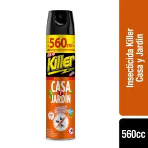 KILLER INSECTICIDA CASA Y JARDIN 560 CC (12.UNIDADES)