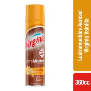 VIRGINIA LUSTRA MUEBLE SPRAY VAINILLA 360 CC (12.UNIDADES)