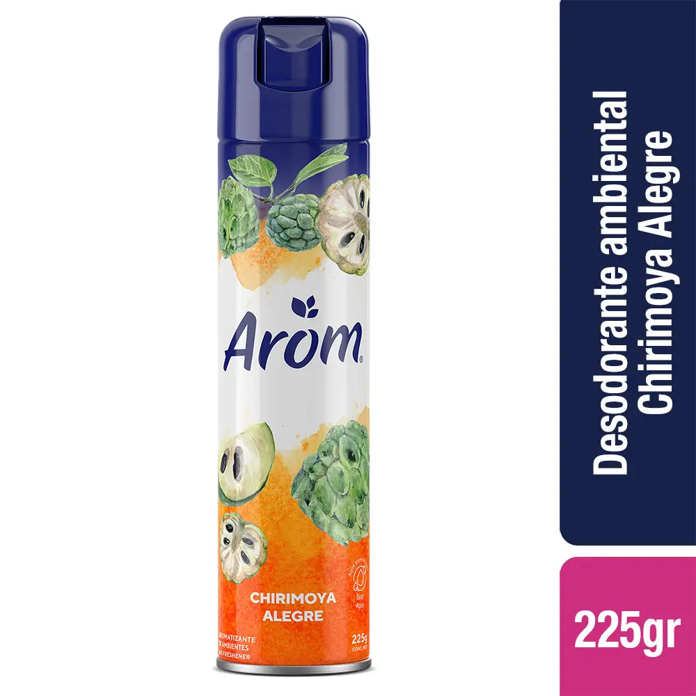 AROM AMBIENTAL SPRAY CHIRIMOYA 225 GR (12.UNIDADES)