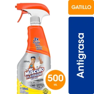 MR MUSCULO GATILLO COCINA PLATINUM ANTIGRASAS 500 ML (12.UNIDADES)