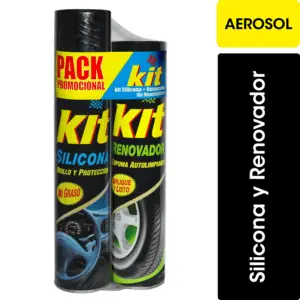 KIT PACK SILICONA + RENOVADOR AEROSOL (12.UNIDADES)