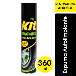 KIT RENOVADOR DE NEUMATICOS SPRAY 360 CC (12.UNIDADES)