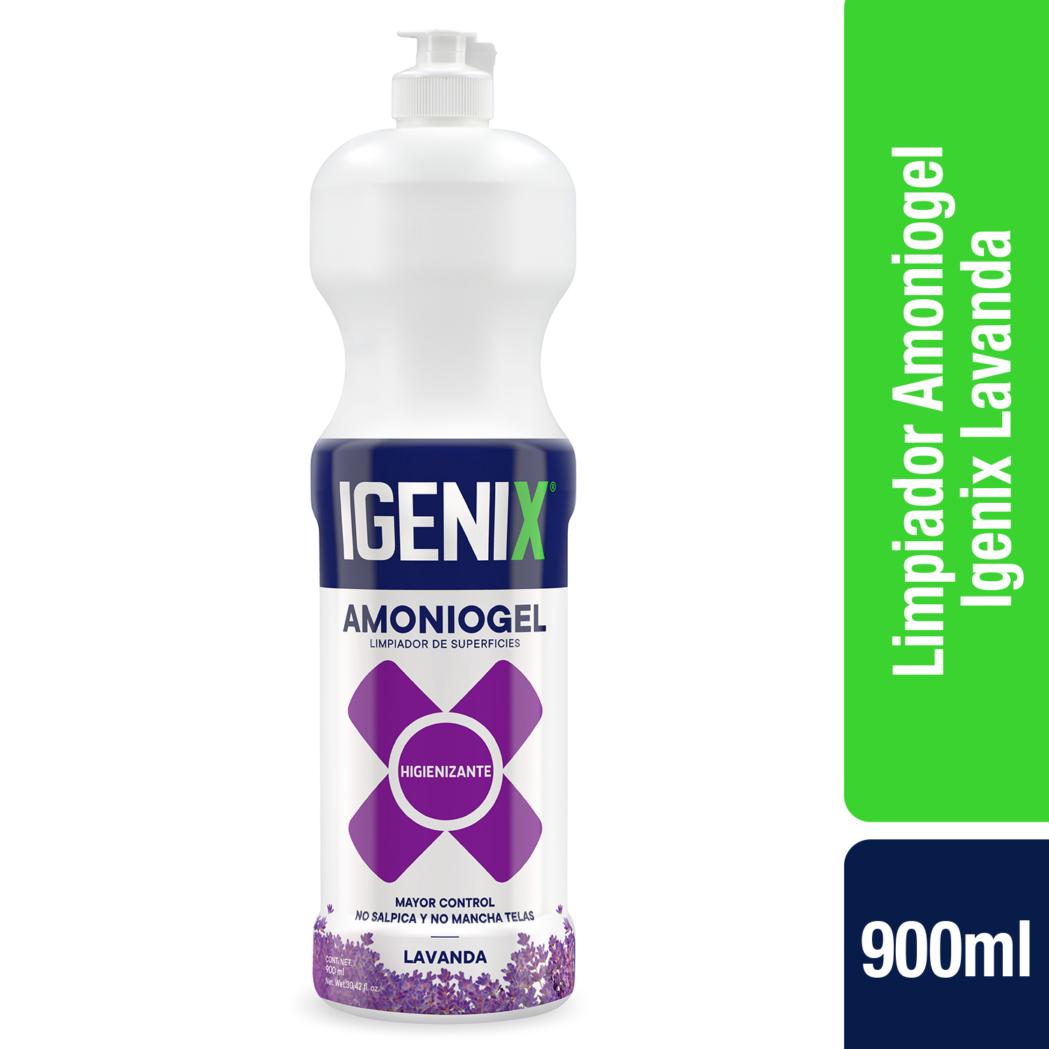 Igenix Amonio Cuaternario Gel Lavanda 900 Ml 10unidades Anaescl 4281