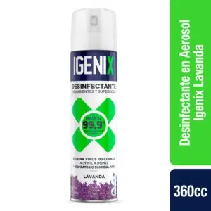IGENIX DESINFECTANTE SPRAY LAVANDA 360 CC (12.UNIDADES)
