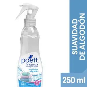 POETT FRAGANZA SUAVIDAD ALGODON 250 ML (12.UNIDADES)