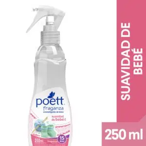 POETT FRAGANZA SUAVIDAD DE BEBE 250 ML (12.UNIDADES)