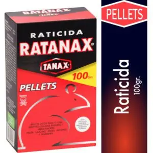 TANAX RATICIDA RATANAX EN PELLETS 100 GRS (24.UNIDADES)