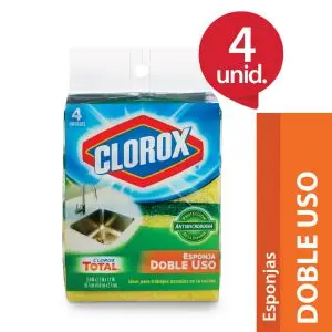 CLOROX ESPONJA DOBLE USO X 4  (10.UNIDADES)
