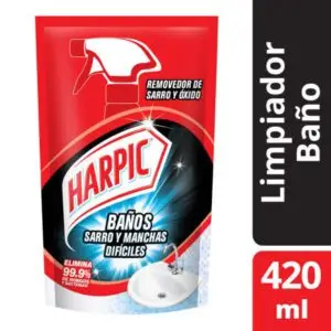 HARPIC BAÑO DOYPACK SARRO Y MANCHAS DIFICILES 420 ML (12.UNIDADES)