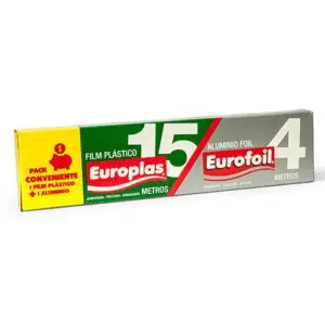 EUROPLAS PACK 15 MTS FILM+4MTS ALUMINIO (25.UNIDADES)