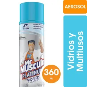 MR MUSCULO LIMPIA VIDRIOS ESPUMA 360 ML (12.UNIDADES)