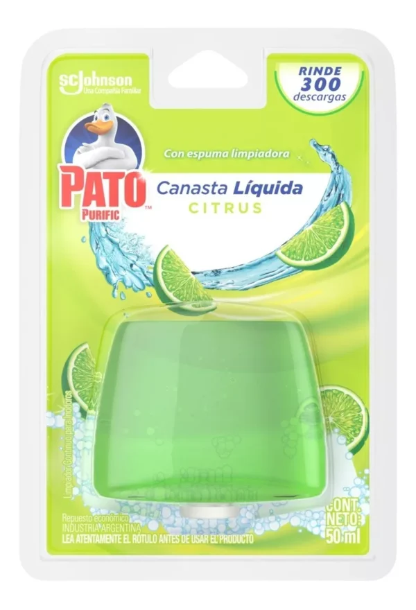 PATO PURIFIC CANASTILLA LIQUIDA APARATO CITRUS  50 ML (12.UNIDADES)