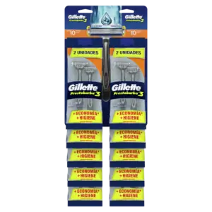 GILLETTE PRESTOBARBA 3X2 10 UNIDADES (12CARTONES)