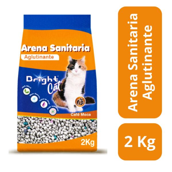 BRIGHT ARENA SANITARIA 2 KILOS AROMA CAFE MOCA (10 SACOS)