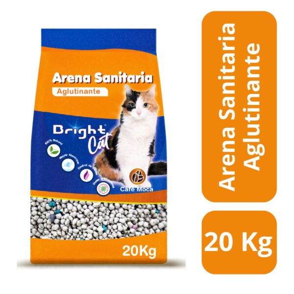 BRIGHT ARENA SANITARIA 20 KILOS AROMA CAFE MOCA (1 SACO)