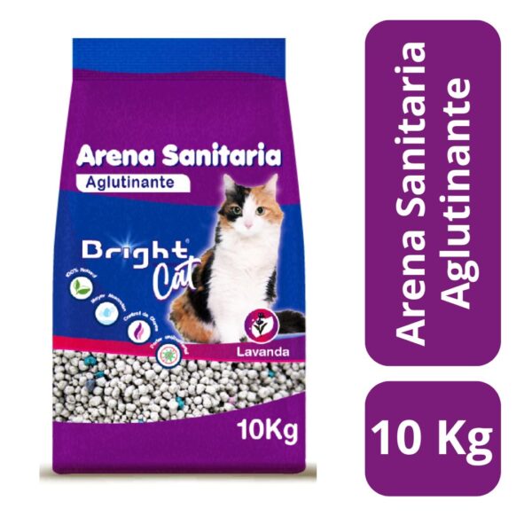 BRIGHT ARENA SANITARIA 10 KILOS AROMA LAVANDA (2 SACOS)