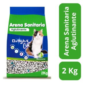 BRIGHT ARENA SANITARIA 2 KILOS AROMA MANZANA (10 SACOS)