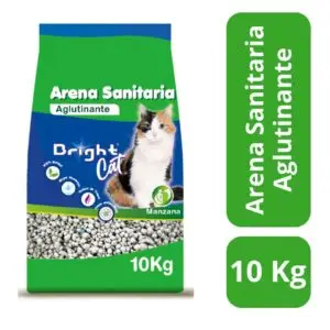 BRIGHT ARENA SANITARIA 10 KILOS AROMA MANZANA (2 SACOS)