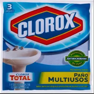CLOROX PAÑO MULTIUSOS ANTIMICROBIANA X3 (18.UNIDADES)