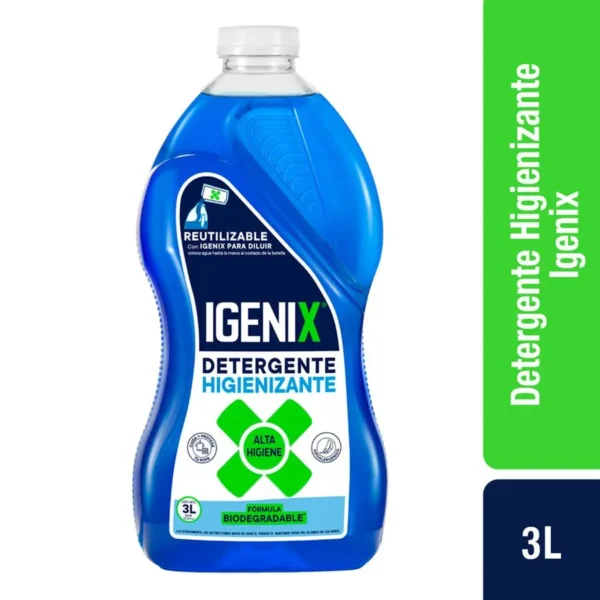 IGENIX DETERGENTE LIQUIDO 3LTS (4.UNIDADES)