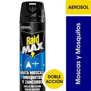 RAID MAX MATA MOSCAS MOSQUITOS Y ZANCUDOS 360CC (12.UNIDADES)
