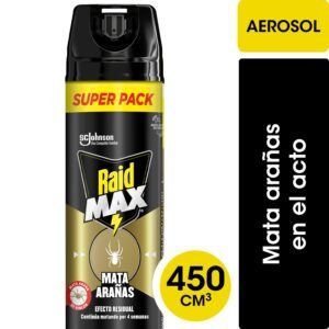 RAID MAX ARAÑA SIN OLOR 450ML (12.UNIDADES)