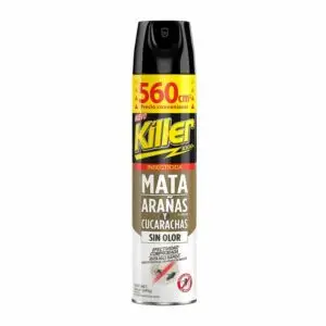 KILLER INSECTICIDA SIN OLOR MATA ARAÑAS Y CUCARACHAS  560 CC (12.UNIDADES)